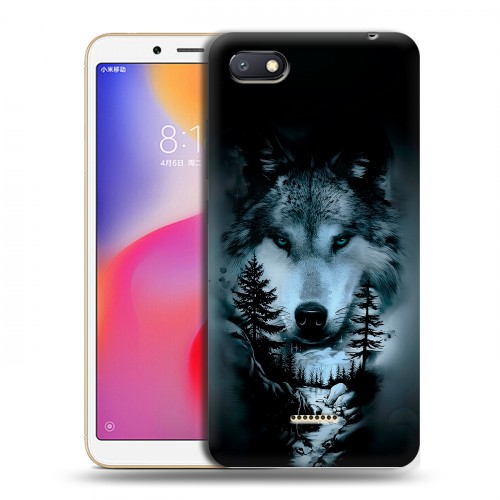 Дизайнерский пластиковый чехол для Xiaomi RedMi 6A Лесной волк