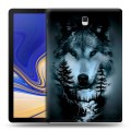 Дизайнерский силиконовый чехол для Samsung Galaxy Tab S4 Лесной волк
