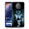 Дизайнерский пластиковый чехол для Nokia 9 PureView Лесной волк