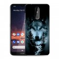 Дизайнерский силиконовый чехол для Nokia 3.2 Лесной волк