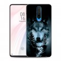 Дизайнерский пластиковый чехол для Xiaomi RedMi K30 Лесной волк