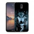 Дизайнерский силиконовый чехол для Nokia 1.3 Лесной волк