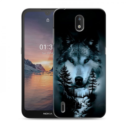 Дизайнерский силиконовый чехол для Nokia 1.3 Лесной волк