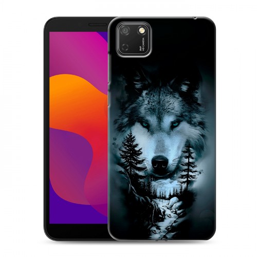 Дизайнерский силиконовый чехол для Huawei Honor 9S Лесной волк