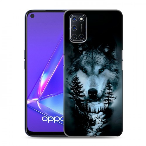 Дизайнерский пластиковый чехол для OPPO A52 Лесной волк