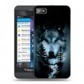 Дизайнерский пластиковый чехол для BlackBerry Z10 Лесной волк