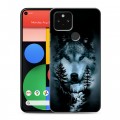 Дизайнерский пластиковый чехол для Google Pixel 5 Лесной волк
