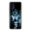 Дизайнерский силиконовый чехол для TCL 20B Лесной волк