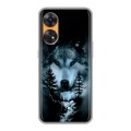 Дизайнерский силиконовый чехол для OPPO Reno8 T Лесной волк