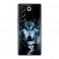 Дизайнерский силиконовый чехол для Vivo V27 Лесной волк