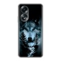 Дизайнерский силиконовый чехол для OPPO A58 4G Лесной волк