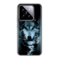 Дизайнерский силиконовый чехол для Xiaomi 14 Лесной волк