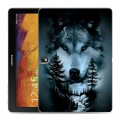 Дизайнерский силиконовый чехол для Samsung Galaxy Note 10.1 2014 editon Лесной волк