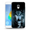 Дизайнерский пластиковый чехол для  Meizu MX3 Лесной волк