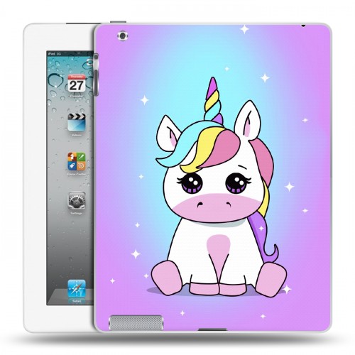 Дизайнерский пластиковый чехол для Ipad 2/3/4 Единорог