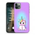 Дизайнерский силиконовый чехол для Iphone 11 Pro Единорог