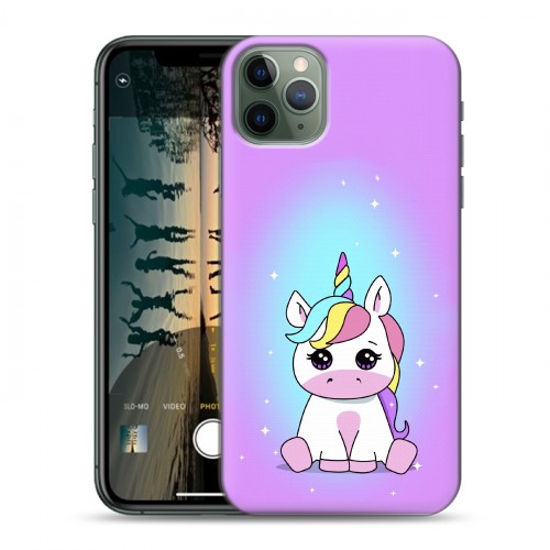 Дизайнерский силиконовый чехол для Iphone 11 Pro Единорог