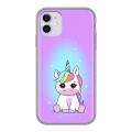 Дизайнерский силиконовый чехол для Iphone 11 Единорог