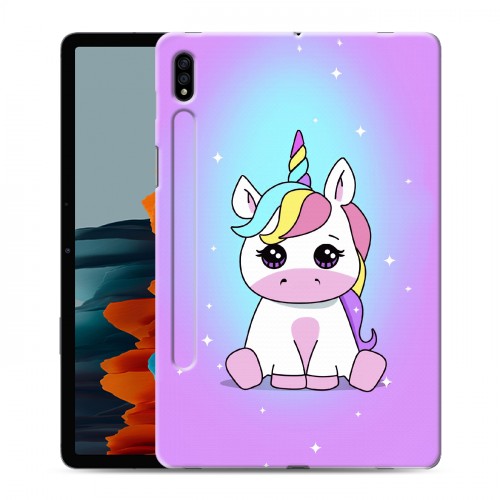 Дизайнерский силиконовый чехол для Samsung Galaxy Tab S7 Единорог