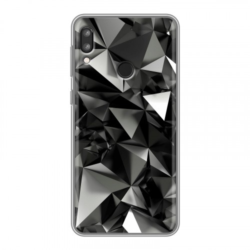 Дизайнерский силиконовый чехол для Lenovo K5 Pro Черные кристаллы