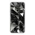 Дизайнерский силиконовый чехол для Xiaomi RedMi 9 Черные кристаллы