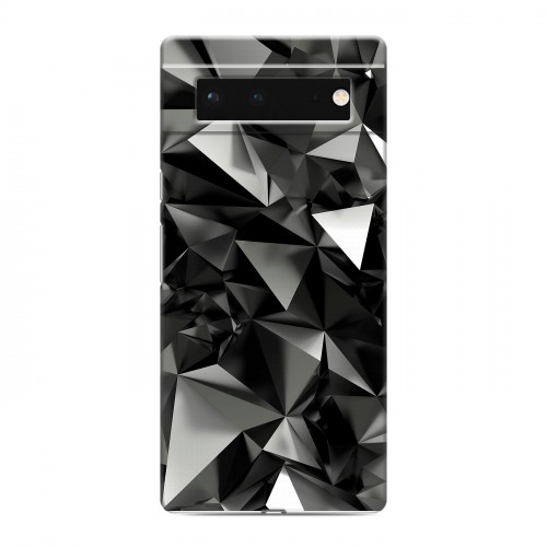 Дизайнерский силиконовый чехол для Google Pixel 6 Черные кристаллы