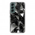 Дизайнерский силиконовый чехол для Samsung Galaxy S22 Черные кристаллы