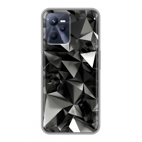Дизайнерский силиконовый чехол для Realme C35 Черные кристаллы