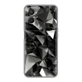 Дизайнерский силиконовый с усиленными углами чехол для OPPO A96 Черные кристаллы