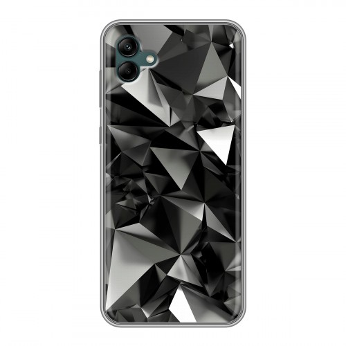 Дизайнерский силиконовый чехол для Samsung Galaxy A04 Черные кристаллы
