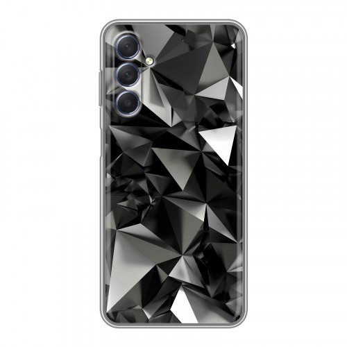 Дизайнерский силиконовый чехол для Samsung Galaxy M54 Черные кристаллы