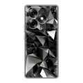 Дизайнерский силиконовый чехол для Itel S23 Plus Черные кристаллы