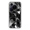Дизайнерский силиконовый чехол для Huawei Pura 70 Pro Черные кристаллы