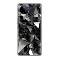 Дизайнерский силиконовый чехол для Vivo V40 5G Черные кристаллы