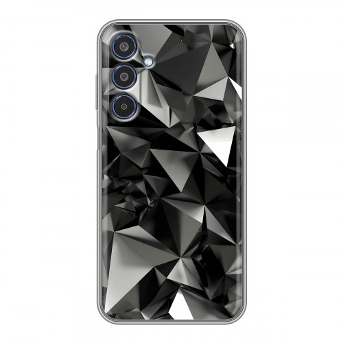 Дизайнерский силиконовый чехол для Samsung Galaxy M35 Черные кристаллы