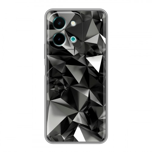 Дизайнерский силиконовый чехол для Vivo Y28 Черные кристаллы