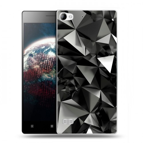Дизайнерский пластиковый чехол для Lenovo Vibe X2 Черные кристаллы