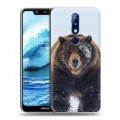 Дизайнерский пластиковый чехол для Nokia 5.1 Plus Медведь