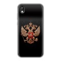 Дизайнерский силиконовый чехол для Huawei Honor 8s Герб России