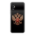Дизайнерский силиконовый с усиленными углами чехол для Tecno Spark 8P Герб России