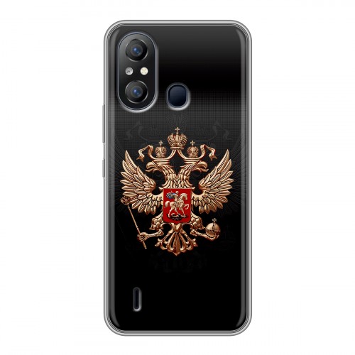 Дизайнерский пластиковый чехол для Itel A49 Герб России