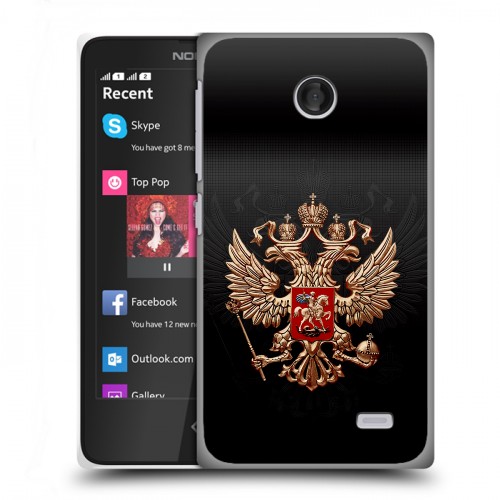 Дизайнерский пластиковый чехол для Nokia X Герб России