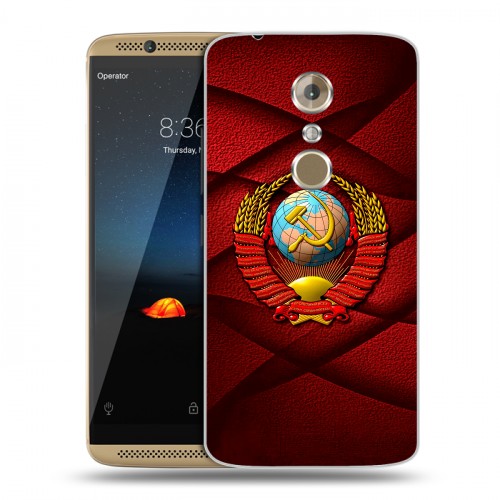Дизайнерский пластиковый чехол для ZTE Axon 7 Герб СССР