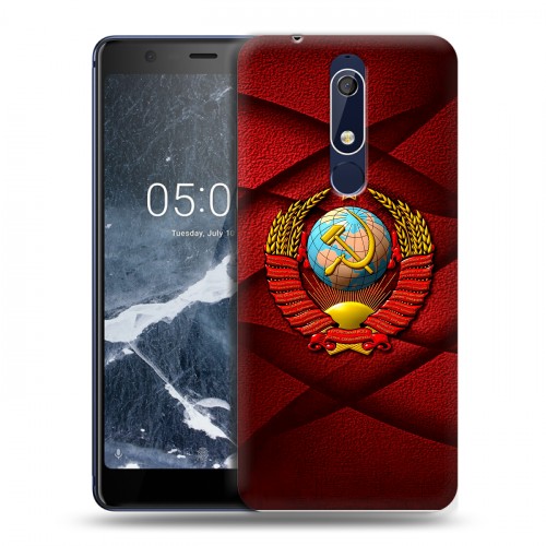 Дизайнерский пластиковый чехол для Nokia 5.1 Герб СССР