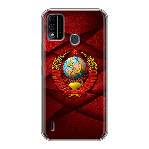 Дизайнерский силиконовый чехол для Itel A48 Герб СССР