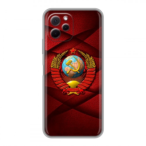 Дизайнерский силиконовый с усиленными углами чехол для Huawei Nova Y61 Герб СССР