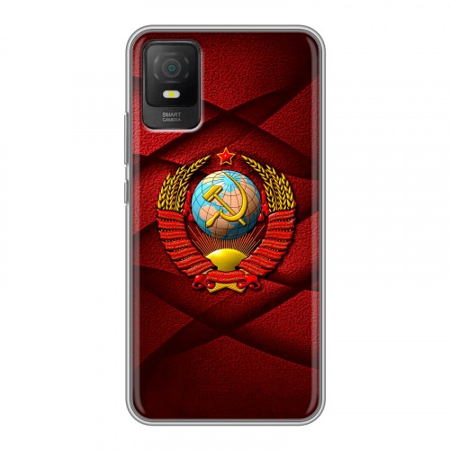 Дизайнерский силиконовый чехол для TCL 403 Герб СССР