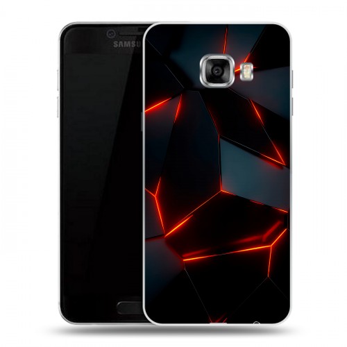 Дизайнерский пластиковый чехол для Samsung Galaxy C5 Яркие абстракции