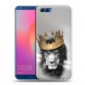 Дизайнерский пластиковый чехол для Huawei Honor View 10 Лев с короной