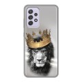 Дизайнерский силиконовый чехол для Samsung Galaxy A52 Лев с короной